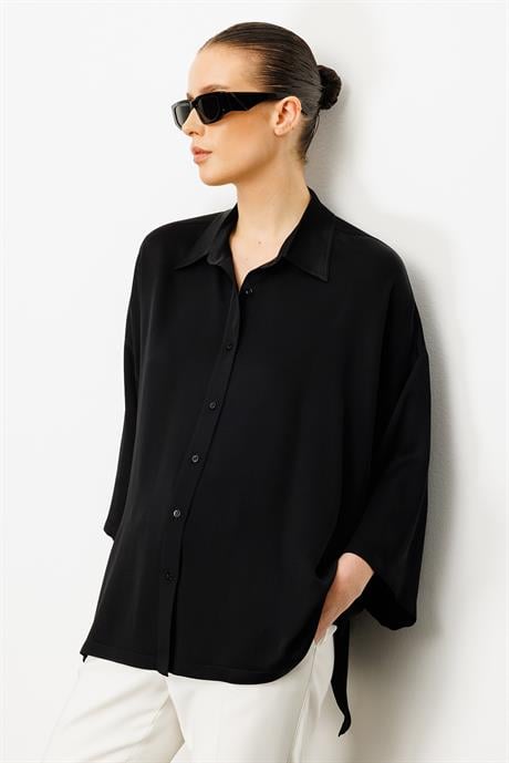 Oversize Düşük Kol Bluz