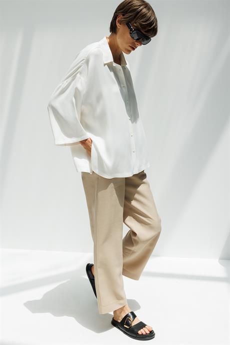 Oversize Düşük Kol Bluz