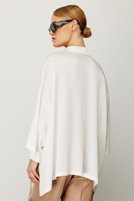 Oversize Düşük Kol Bluz