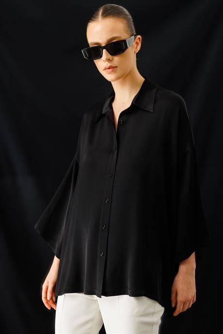 Oversize Düşük Kol Bluz