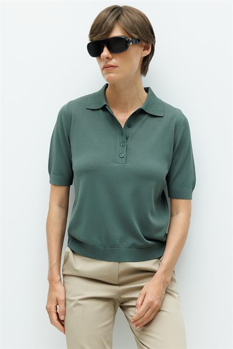 Polo Yaka Yarım Kol Triko
