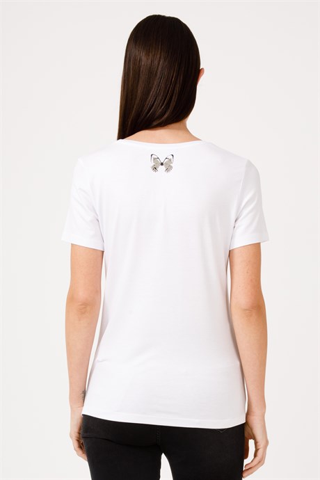 Sıfır Yaka Yarım Kol Tshirt