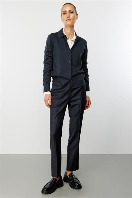 Slim Fit Cepli Yün Pantolon