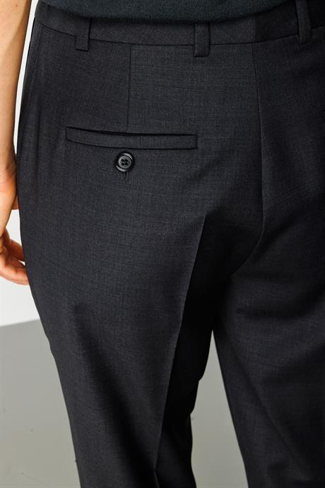 Slim Fit Cepli Yün Pantolon