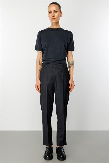 Slim Fit Cepli Yün Pantolon