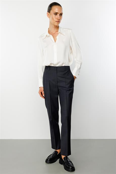 Slim Fit Cepli Yün Pantolon