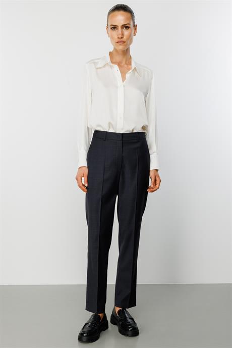Slim Fit Cepli Yün Pantolon