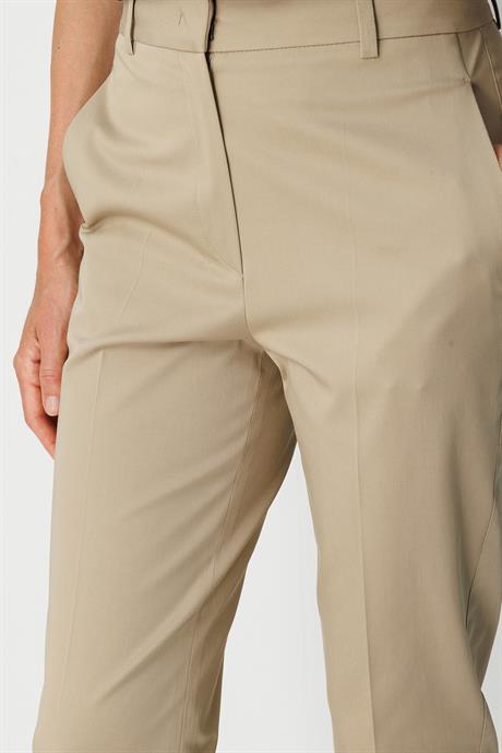 Slim Fit Yırtmaçlı Koton Pantolon