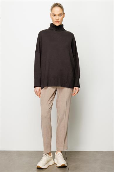 Balıkçı Yaka Oversize Triko