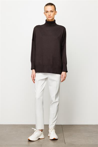 Balıkçı Yaka Oversize Triko