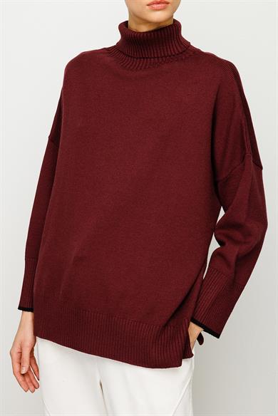 Balıkçı Yaka Oversize Triko