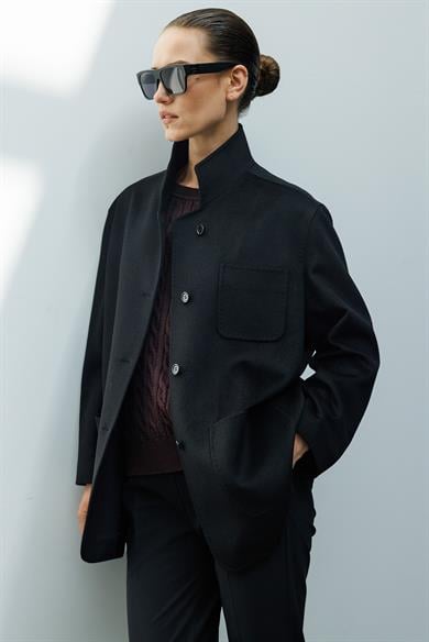 Dik Yaka Oversize ceket