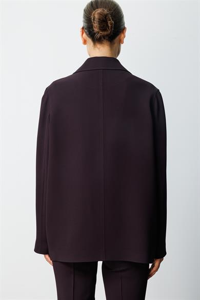 Dıştan Cepli Oversize Ceket