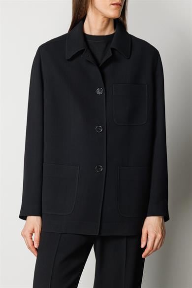 Dıştan Cepli Oversize Ceket