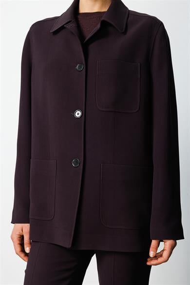 Dıştan Cepli Oversize Ceket