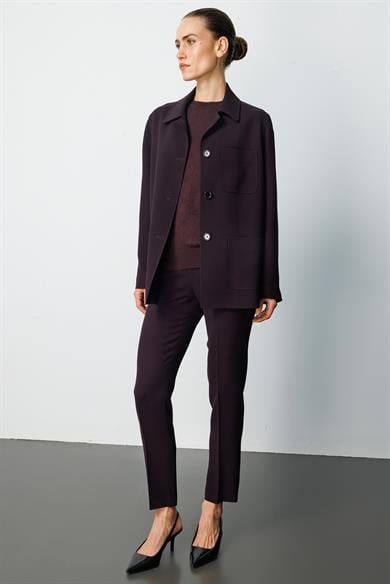 Dıştan Cepli Oversize Ceket