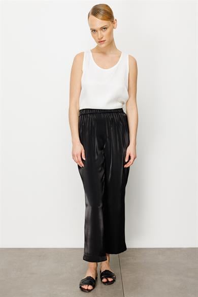 ELASTAN KEMERLİ BOL KESİM PANTOLON