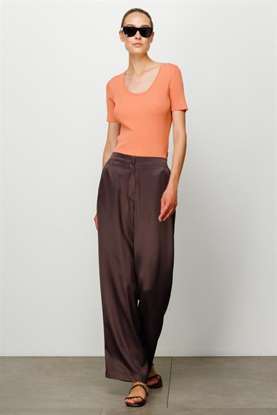 Elastan Kemerli Bol Kesim Pantolon