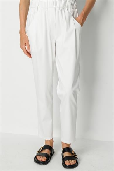 Elastan Kemerli Cepli Koton Pantolon