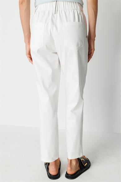 Elastan Kemerli Cepli Koton Pantolon