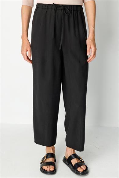 Elastan Kemerli Lyocell Pantolon