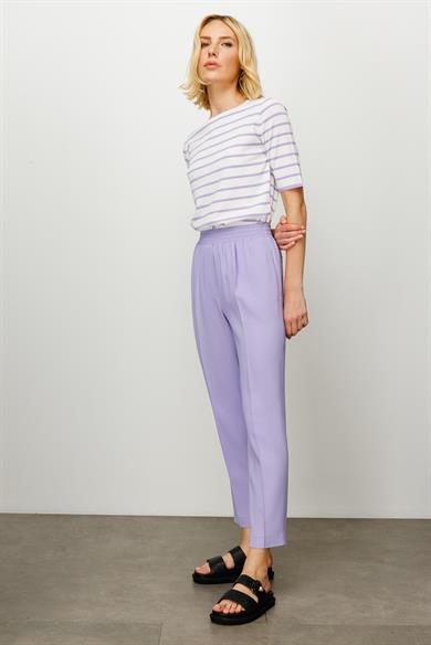 Elastan Kemerli Slim Paça Pantolon