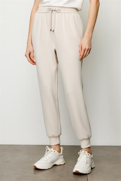 Elastan Kemerli Sweat Pantolon