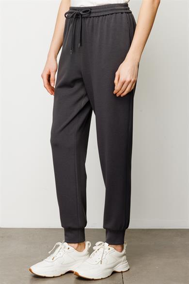 Elastan Kemerli Sweat Pantolon