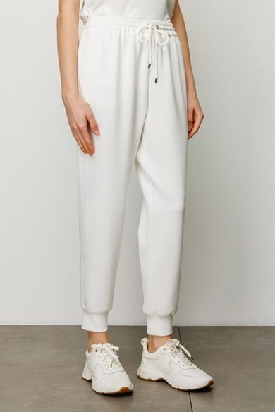 Elastan Kemerli Sweat Pantolon