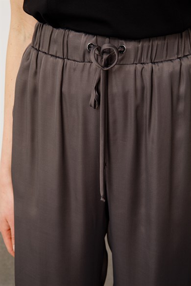 Elastan Kemerli Vıskon Pantolon