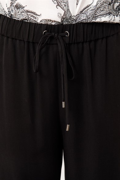 Elestan Kemerli Bol Paça Pantolon