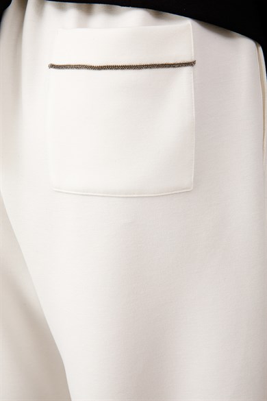 Elestan Kemerli Sweat Şort