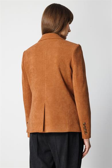 İki Düğme Kadife Ceket