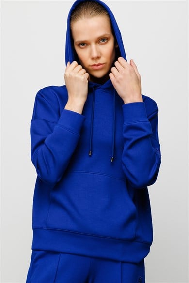 Kapüşonlu Cepli Sweat