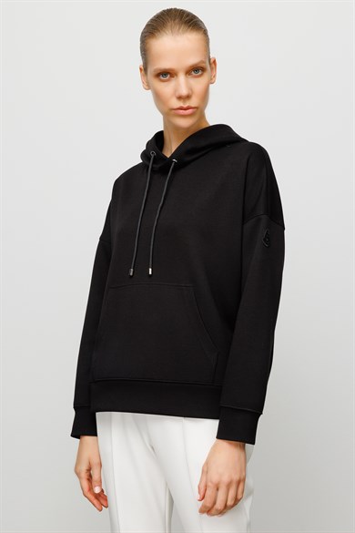 Kapüşonlu Cepli Sweat