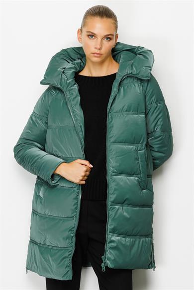 Kapüşonlu Fermuarlı Anorak