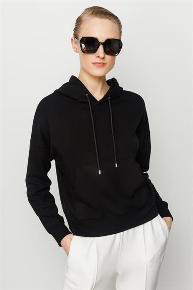 Kapüşonlu Kısa Sweat