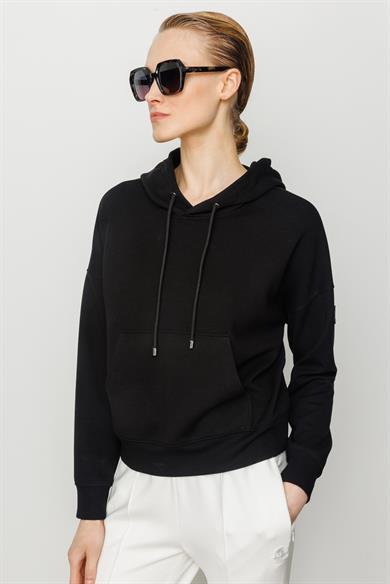 Kapüşonlu Kısa Sweat