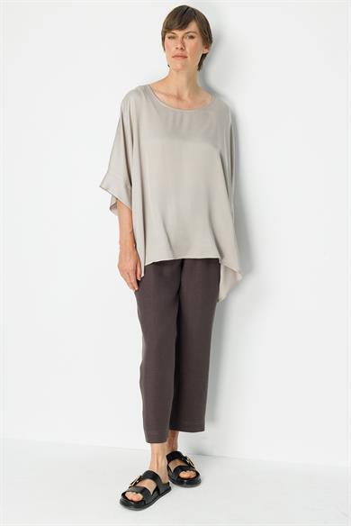 Kayık Yaka Oversize Bluz