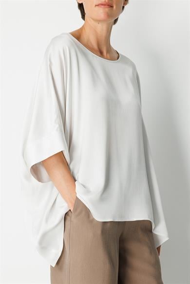 Kayık Yaka Oversize Bluz