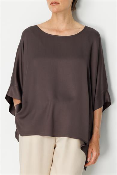 Kayık Yaka Oversize Bluz