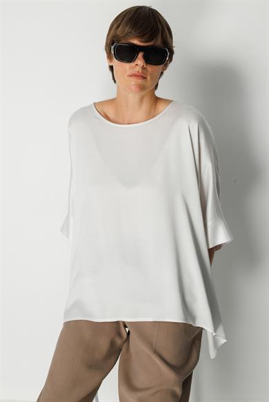 Kayık Yaka Oversize Bluz