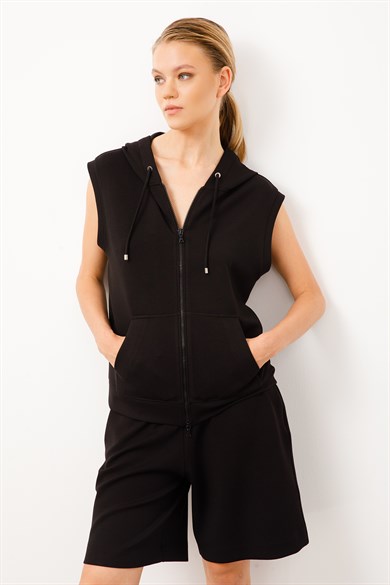 Kolsuz Kapüşonlu Sweat
