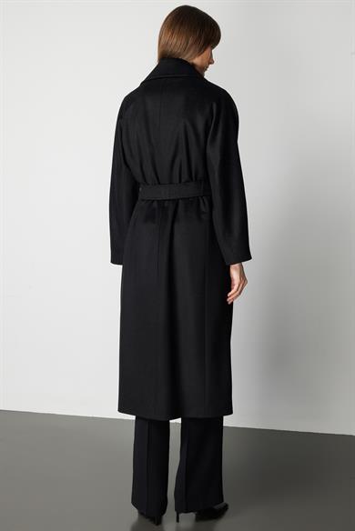 Kruvaze Uzun Kemerli Manto