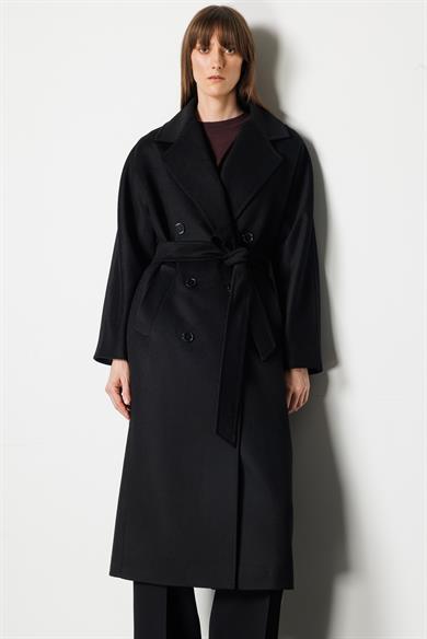 Kruvaze Uzun Kemerli Manto