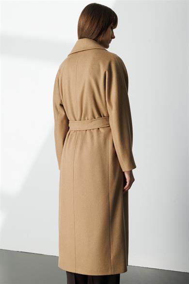 Kruvaze Uzun Kemerli Manto