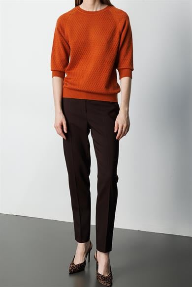 Nopeli O Yaka Truvakar Kol Triko