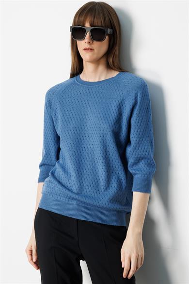 Nopeli O Yaka Truvakar Kol Triko