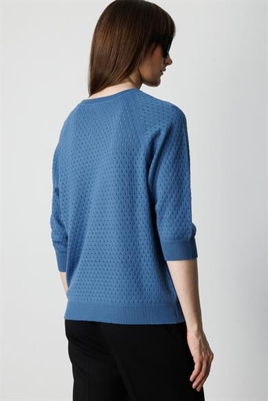 Nopeli O Yaka Truvakar Kol Triko