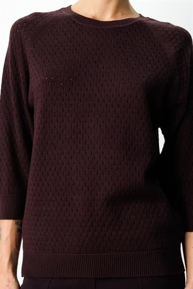 Nopeli O Yaka Truvakar Kol Triko